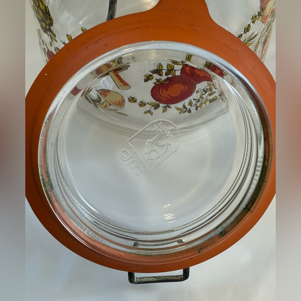 VINTAGE GLASS CANISTER STORAGE JAR ARC FRANCE SPICE OF LIFE DESIGN - Picture 8 of 9